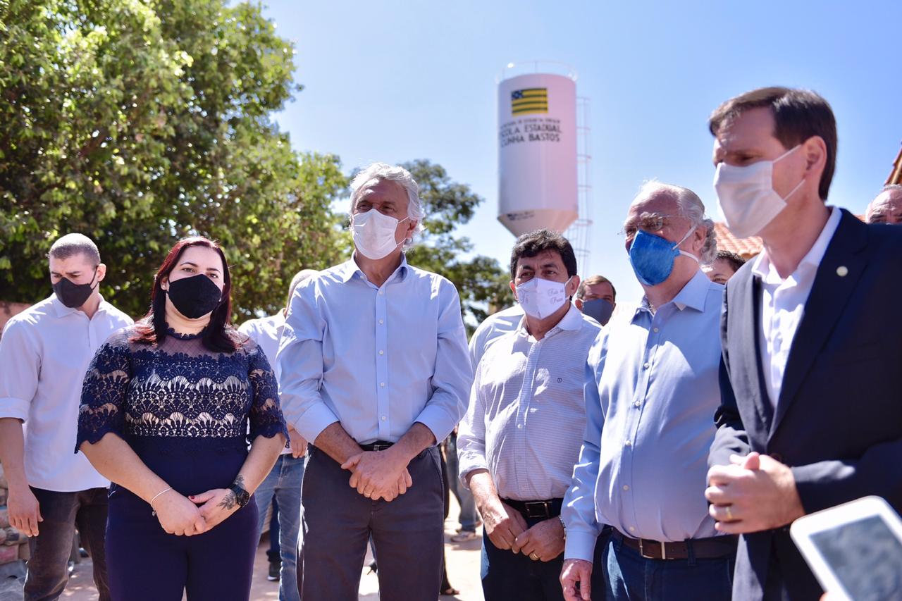 Rio Verde: governador visita obra orçada em R$ 1 milhão em escola