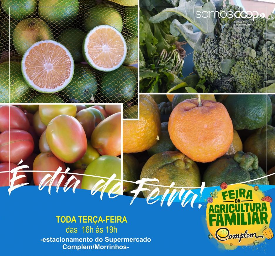 Hoje é dia de Feira da Agricultura Familiar em Morrinhos