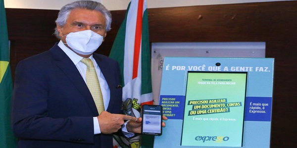 “Tiramos Goiás da fase analógica para a digital”, afirma Caiado ao lançar Expresso, plataforma virtual com 70 serviços da gestão pública