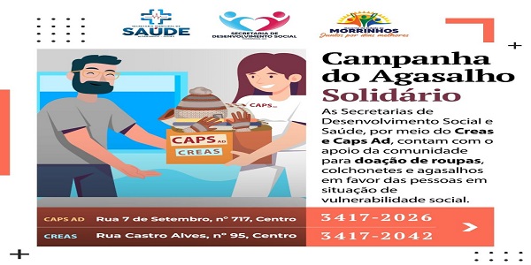 SDS e parceiros mobilizam Campanha do Agasalho Solidário