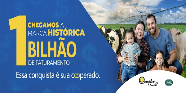 COMPLEM E COOPERADOS BATEM META HISTÓRICA DE R$ 1 BILHÃO