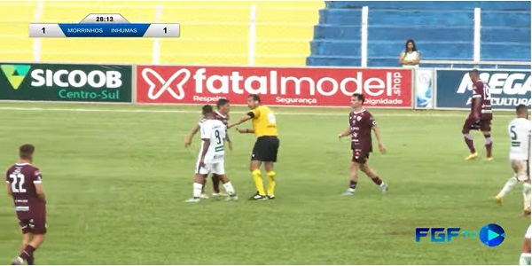 Final de jogo: Morrinhos 1 X 1 Inhumas. Veja os gols
