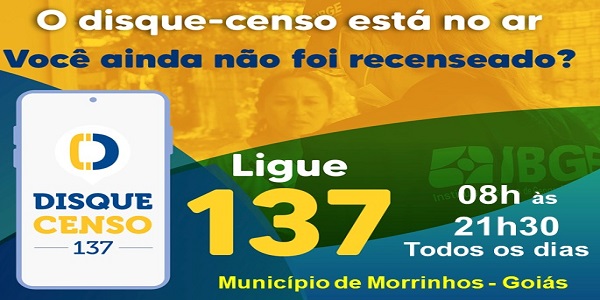 Não deixe de participar do Censo 2022!