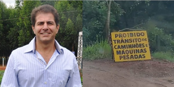 Produtor rural reclama da prefeitura por interdição de ponte sem aviso prévio