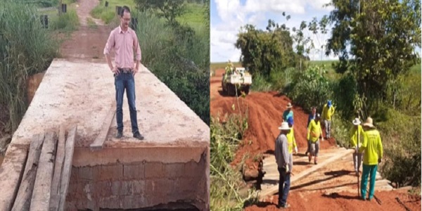 Vereador pede continuidade das obras e reparos das pontes danificadas na zona rural de Morrinhos