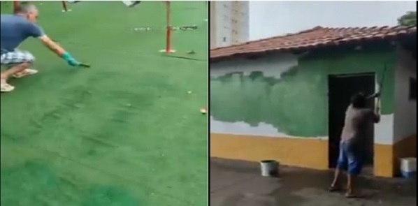 Vândalos cometem ato racista e nazista em parque público de Morrinhos e autoridades investigam o caso