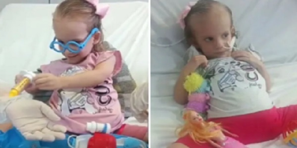 Após deixarem UTI, siamesas separadas Heloá e Valentina brincam de médica e de boneca; vídeo