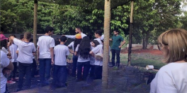 Viveiro Chico Flor recebeu os alunos do 6º ano da Escola Municipal Eudoxio de Figueiredo em uma visita técnica.