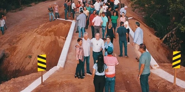 Prefeitura de Morrinhos inaugura nova ponte em homenagem a ilustre morador da região Serra. FOTOS!