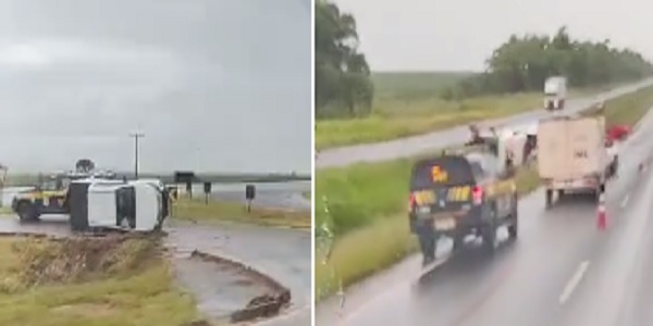 Acidentes na BR-153 Próximos a Morrinhos São Registrados em Manhã Chuvosa.VÍDEO!