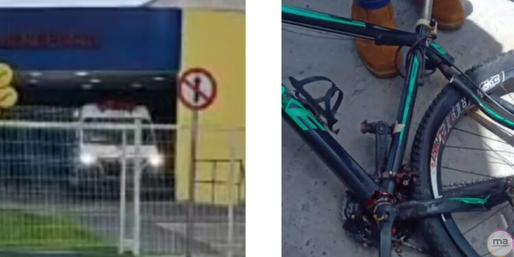 Adolescente de 14 anos fica ferido após colisão entre bicicleta e caminhão em Jardim Romano
